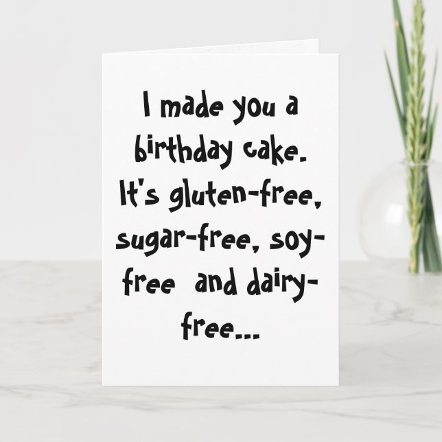 Paleo Funny Birthday Card Karte (Vorderseite)