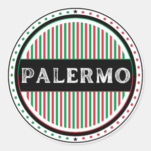 Palermo City Pride Emblem – Italienische Identität Runder Aufkleber