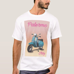 Palermo Italy Scooter-Poster T-Shirt