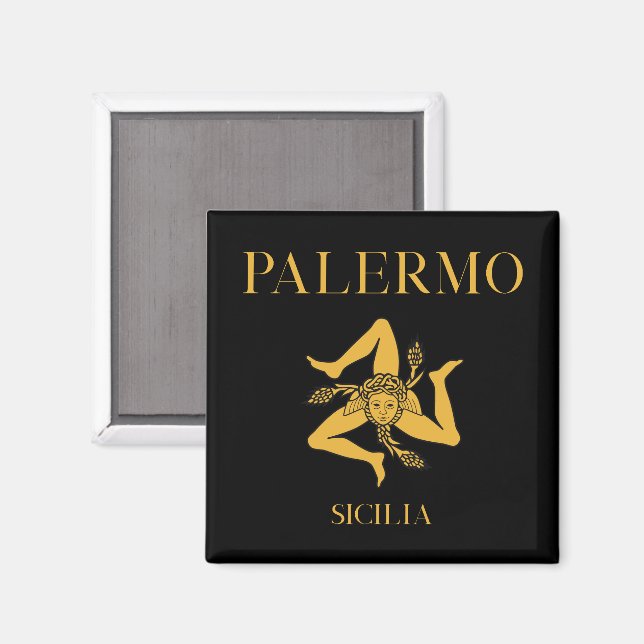 Palermo Sicilia Magnet (Vorderseite/Rückseite)