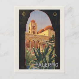 Palermo Sicilia Vintage Travel Poster der 20er Jah Postkarte