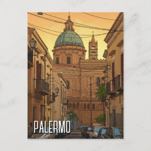 Palermo Sicily Italy Travel Postkarte