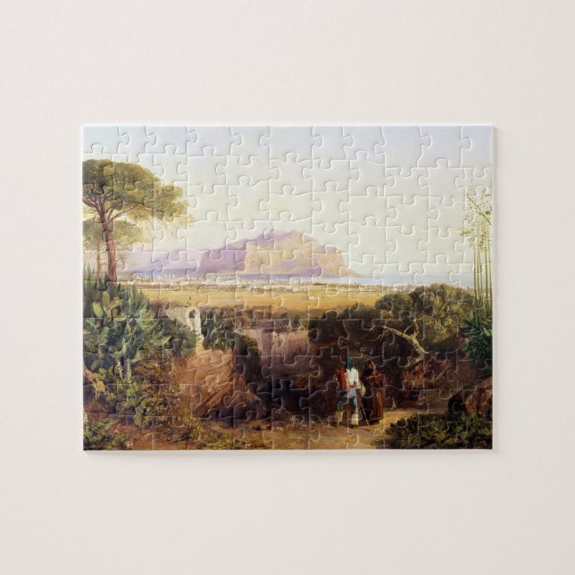 Palermo, Sizilien, 1847 (Öl auf Leinwand) Puzzle (Horizontal)