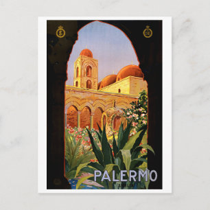 Palermo, Sizilien, Italien, Vintage Postkarte