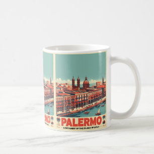 Palermo Sizilien italienische Vintage-Geschenke Kaffeetasse
