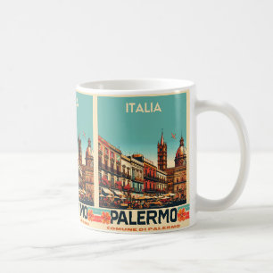 Palermo Sizilien italienische Vintage-Geschenke Kaffeetasse
