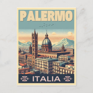 Palermo Sizilien italienische Vintage-Geschenke Postkarte