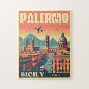 Palermo Sizilien italienische Vintage-Geschenke Puzzle
