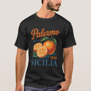 Palermo Sizilien Zitrusfrüchte Vintage Sizilien It T-Shirt