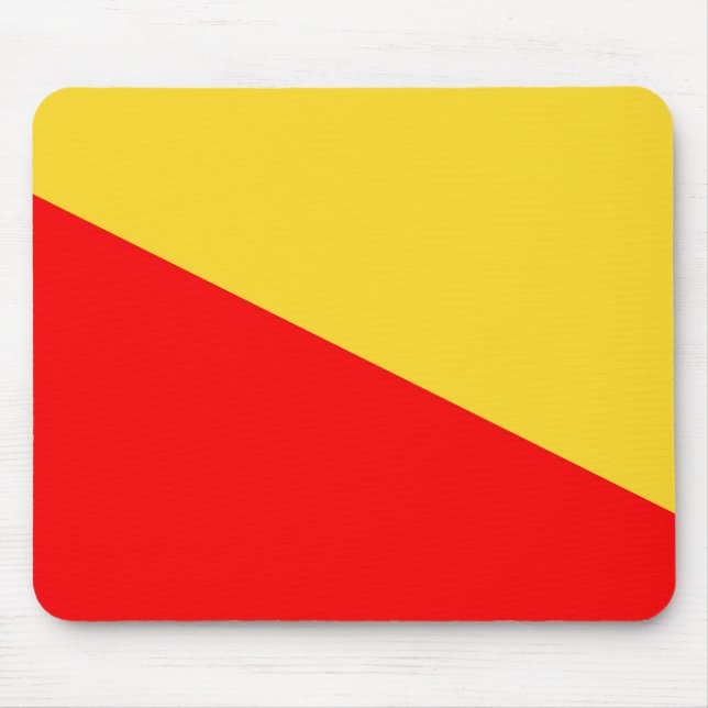 Palermo Städteflagge Sizilien Sizilien Sizilien Mousepad (Vorne)