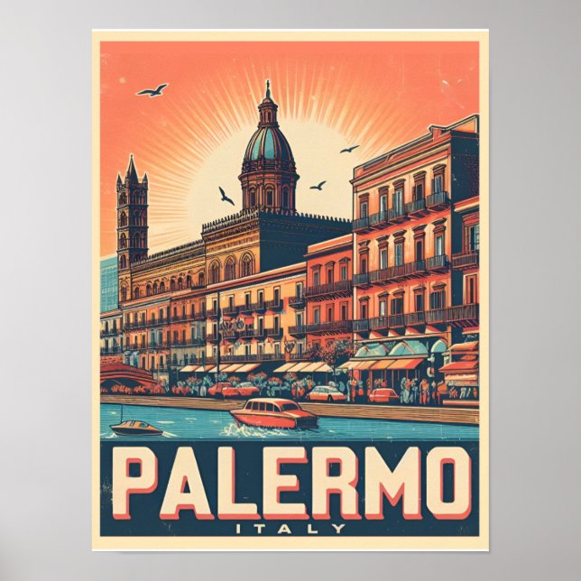 Palermo Vintage Geschenke aus der italienischen Kü Poster (Vorne)