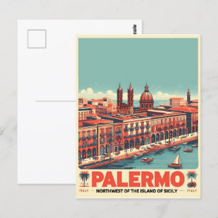 Palermo Vintage Geschenke aus der italienischen Kü Postkarte