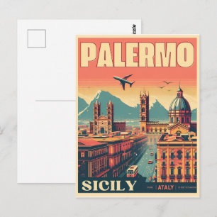 Palermo Vintage Geschenke aus der italienischen Kü Postkarte