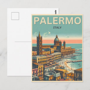 Palermo Vintage Geschenke aus der italienischen Kü Postkarte
