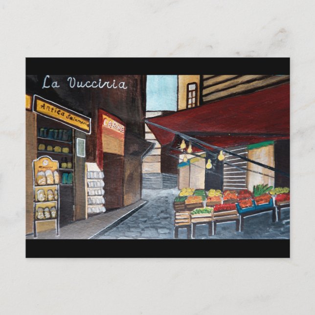 Palermo Vucciria Markt. Italien Reisen Postkarte (Vorderseite)