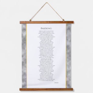 Palesong-Poesie Wandteppich Mit Holzrahmen