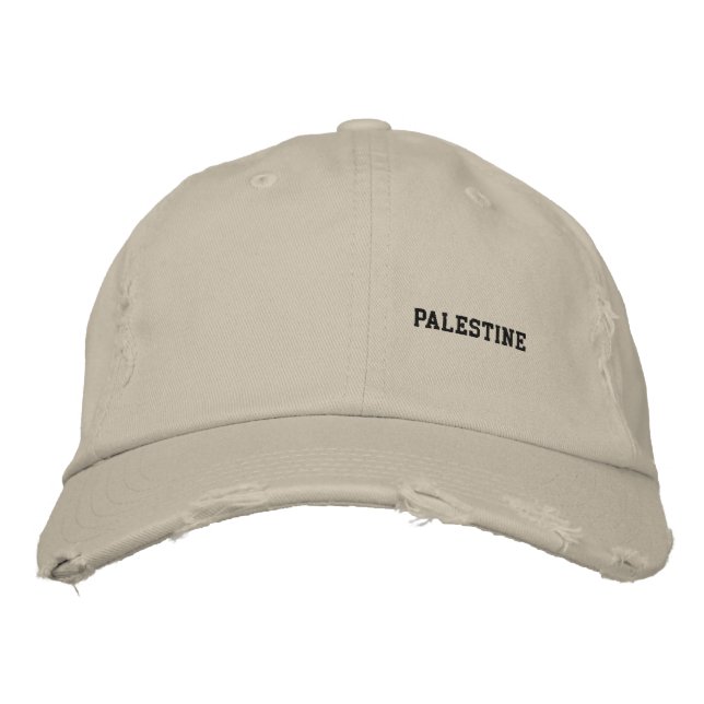 PALESTIN BESTICKTE BASEBALLKAPPE (Vorderseite)