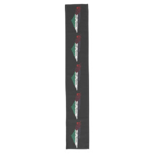 Palestina Embroidery täreez Pattern Karte frei Großer Tischläufer