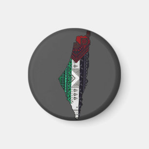 Palestina Embroidery täreez Pattern Karte frei Magnet