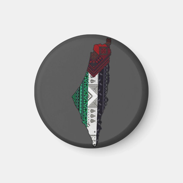 Palestina Embroidery täreez Pattern Karte frei Magnet (Vorne)