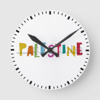 PALESTINE Arabischer Name Farbenfrohe Taschentasch