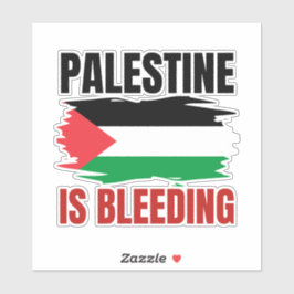 PALESTINE BLUTT AUFKLEBER