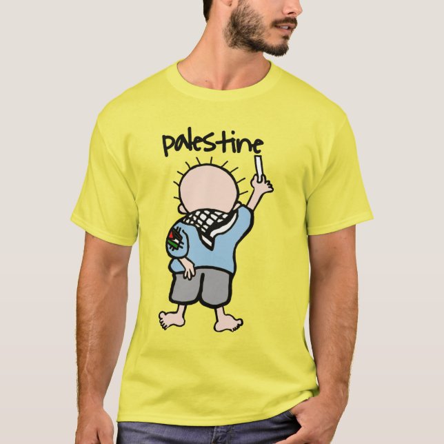Palestine elegant handala Design T - Shirt (Vorderseite)