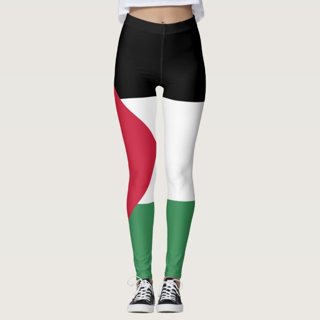 Palestine Flag Emblem Leggings (Vorderseite)