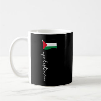 Palestine Flag With Palestine Name For Palestinian Kaffeetasse