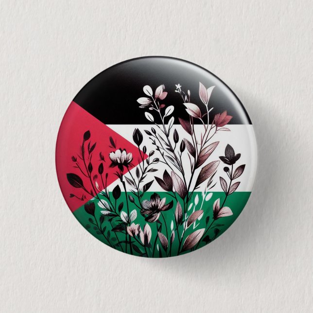 PALESTINE FLORAL BUTTON (Vorderseite)