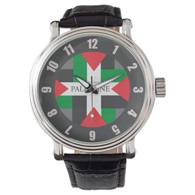 Palestine Football sport Fußball Ball Watch Armbanduhr (Vorderseite)