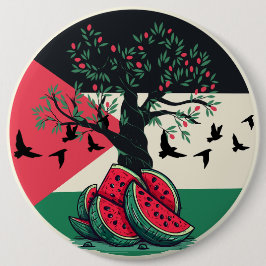 Palestine Kulturschatz Olivenweg Button