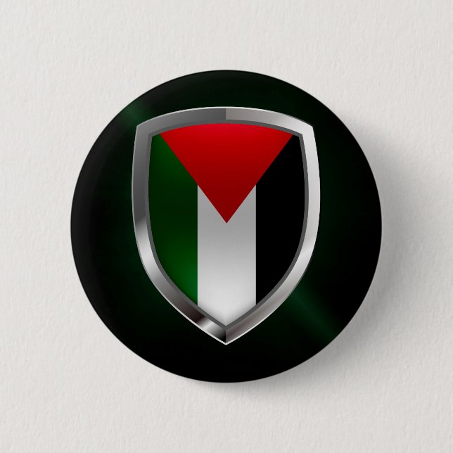Palestine Metallic Emblem Button (Vorderseite)
