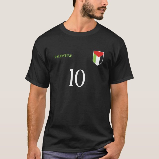 Palestine National Football Team Soccer Customize T-Shirt (Vorderseite)