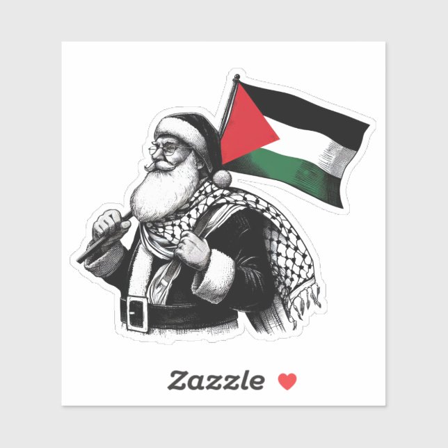 PALESTINE SANTA STIKCER AUFKLEBER (Blatt)
