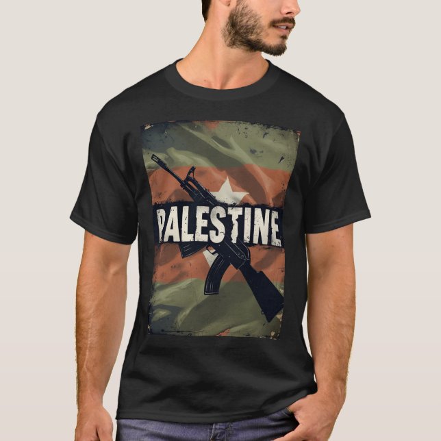 Palestine Solidarity Tee Gaza Support Shirt (Vorderseite)
