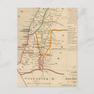 Palestine sous Constantin le Grand, 330 apres JC Postkarte