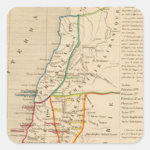 Palestine sous Constantin le Grand, 330 apres JC Quadratischer Aufkleber