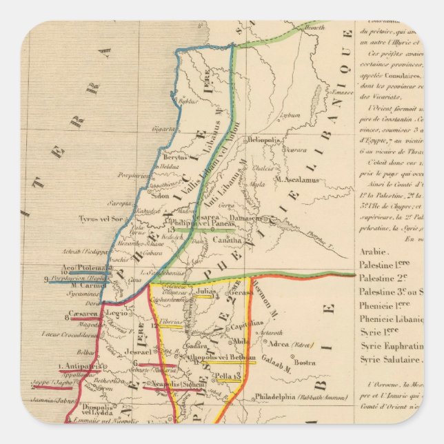 Palestine sous Constantin le Grand, 330 apres JC Quadratischer Aufkleber (Vorderseite)