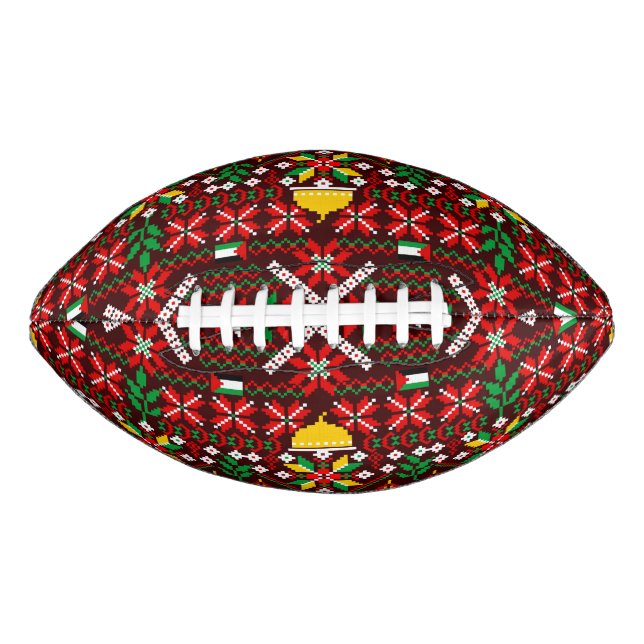 Palestine Tatreez Traditionelle Stickerei Football (Vorderseite)