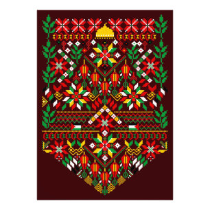 Palestine Tatreez Traditionelle Stickerei Fotodruck