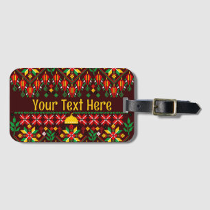 Palestine Tatreez Traditionelle Stickerei Gepäckanhänger