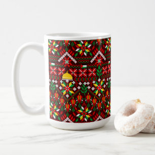 Palestine Tatreez Traditionelle Stickerei Kaffeetasse