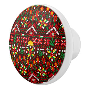 Palestine Tatreez Traditionelle Stickerei Keramikknauf