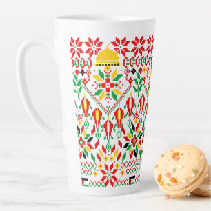 Palestine Tatreez Traditionelle Stickerei Milchtasse