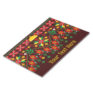 Palestine Tatreez Traditionelle Stickerei Notizblock