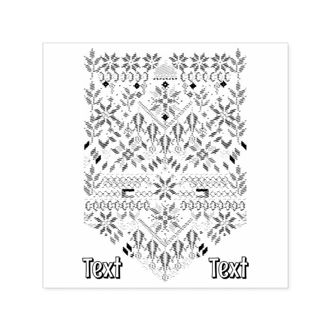 Palestine Tatreez Traditionelle Stickerei Permastempel (Design)