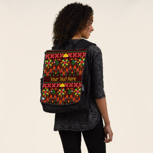 Palestine Tatreez Traditionelle Stickerei Rucksack