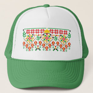 Palestine Tatreez Traditionelle Stickerei Truckerkappe