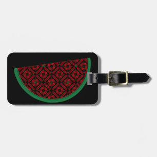 Palestine watermelon Embroidery red tatreez Gepäckanhänger